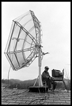 Dish on roof