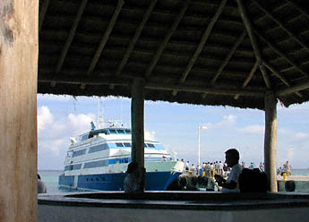 Ferry at Playa del Carmen